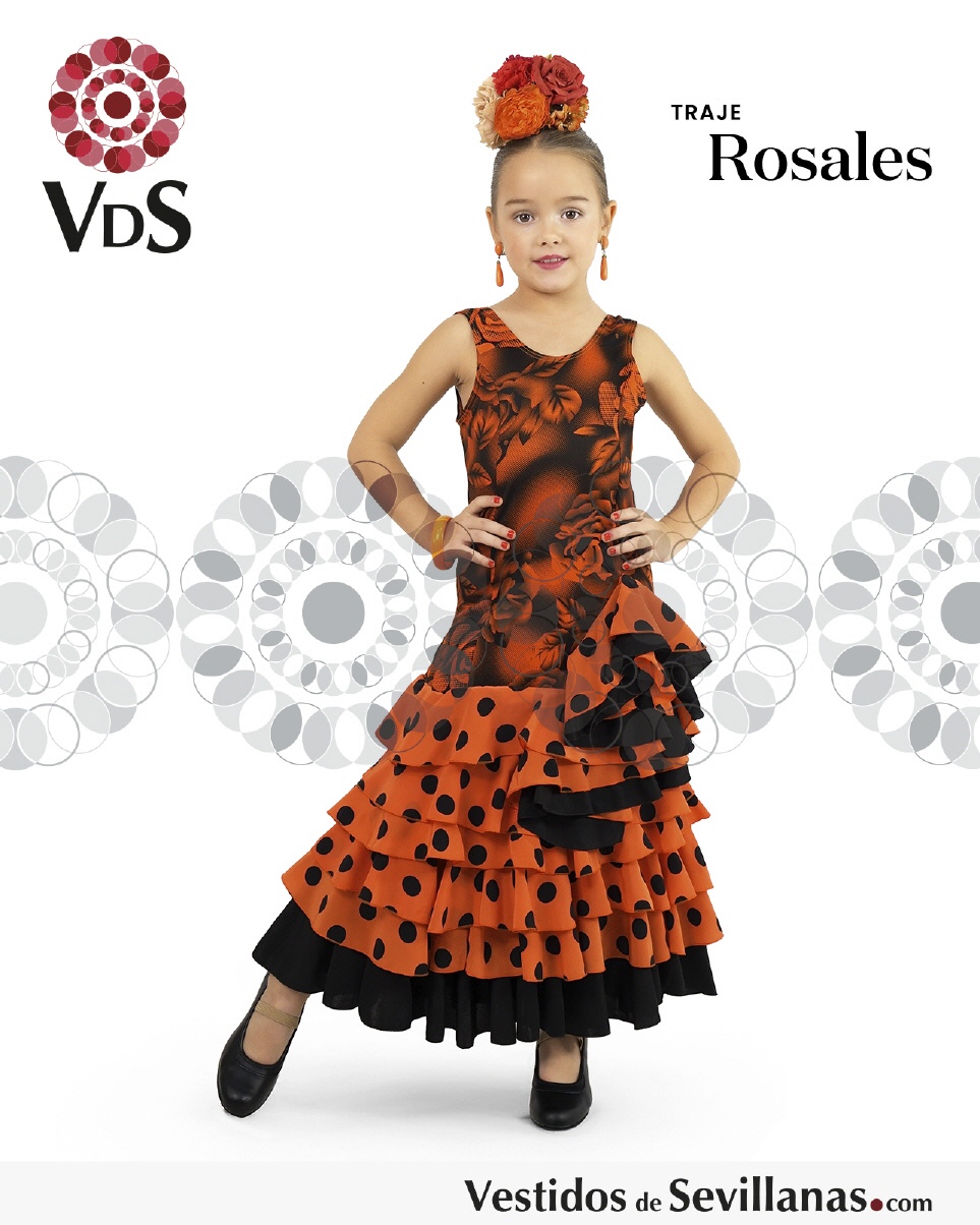 Traje de baile Ni&ntilde;a ROSALES (6Volantes)_3col