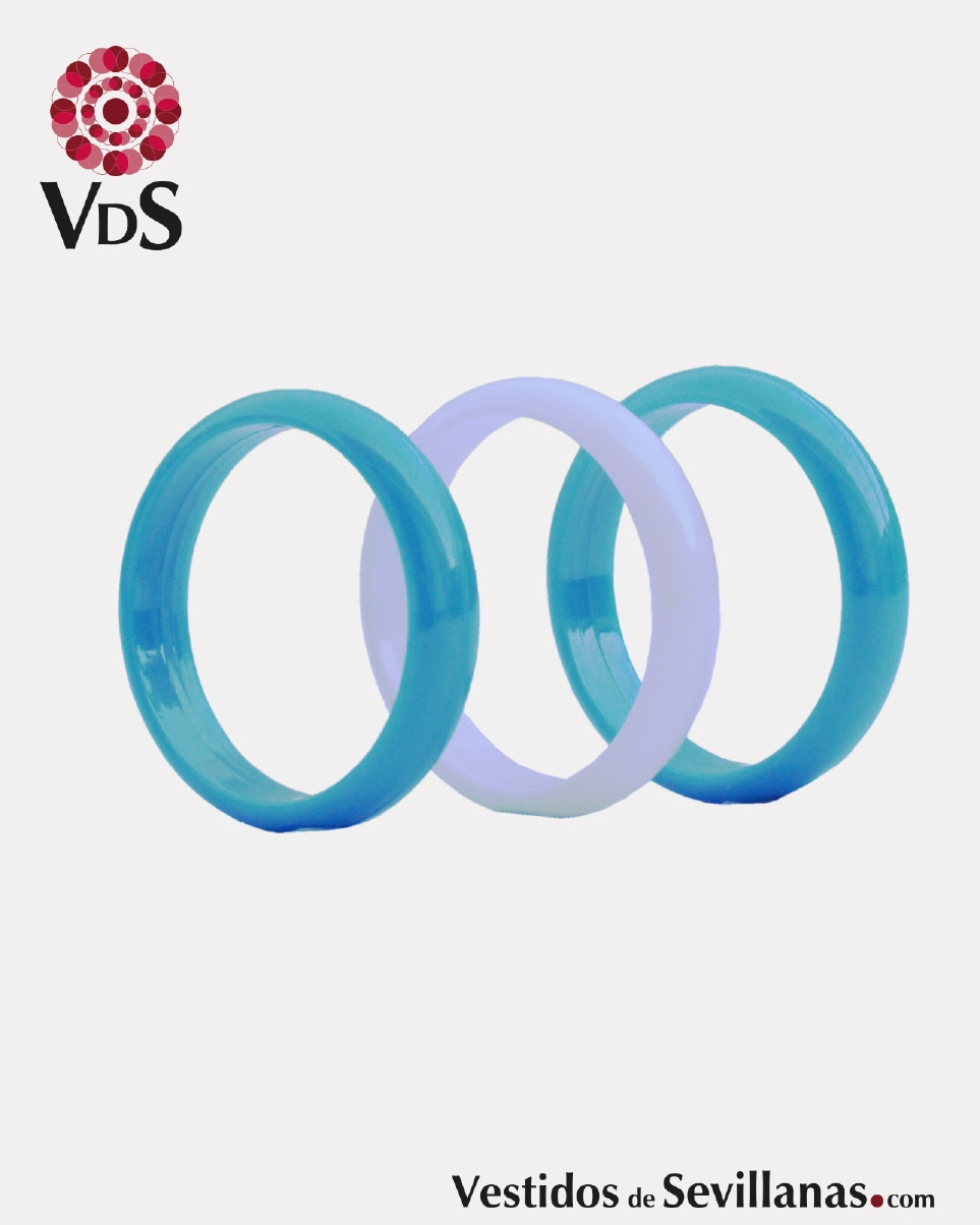 Juego tres pulseras HUESNA - Ni&ntilde;a T.S_3col