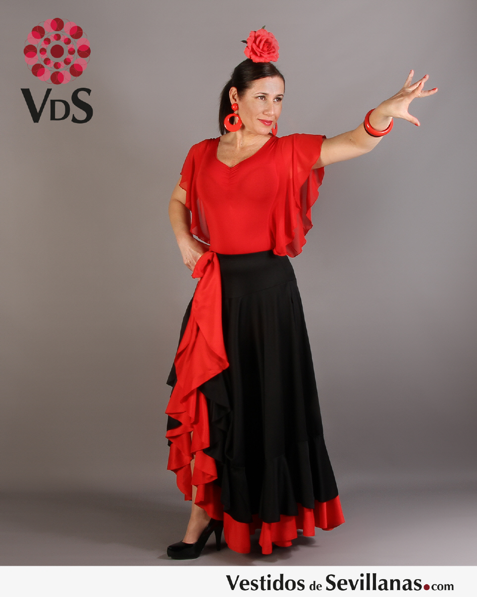 Falda baile flamenco - Trajes de flamenca - Imagen de propiedad intelectual y autor - VdS@All Rigths Reserved