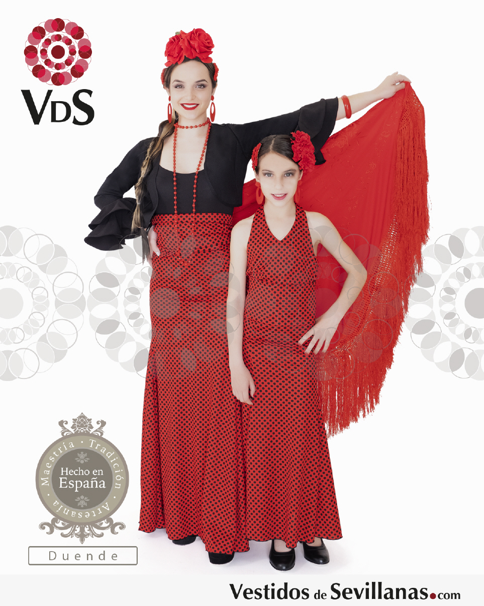 Faldas rojas con lunares baile