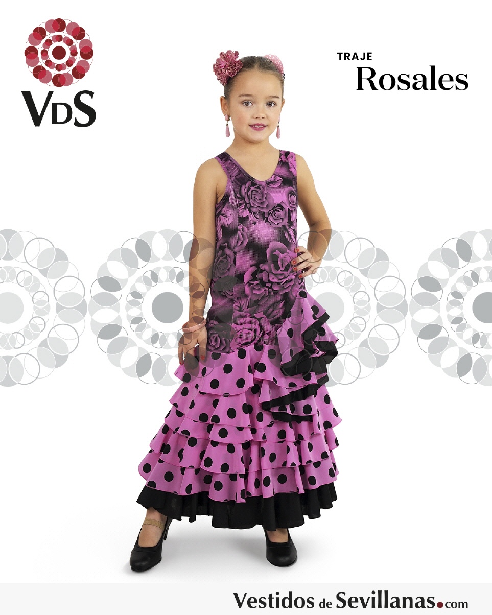 Traje de baile Ni&ntilde;a ROSALES (6Volantes)_3col