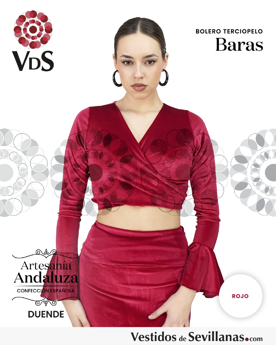 Bolero BARAS Terciopelo El&aacute;stico_3col