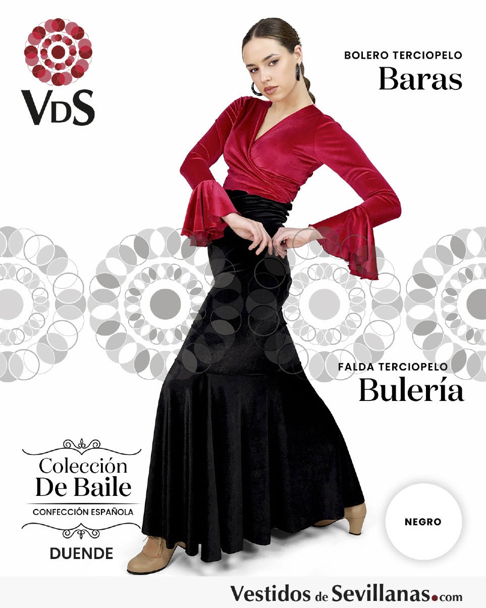 Falda BULER&Iacute;A talle alto - Terciopelo el&aacute;stico_3col