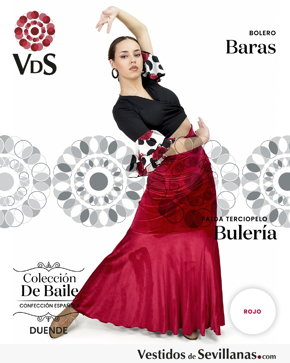 Falda BULER&Iacute;A talle alto - Terciopelo el&aacute;stico_3col