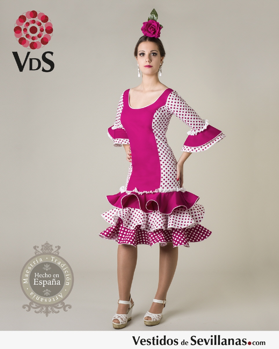Traje de Flamenca M&aacute;laga corto C/Manga (T.48)_3col