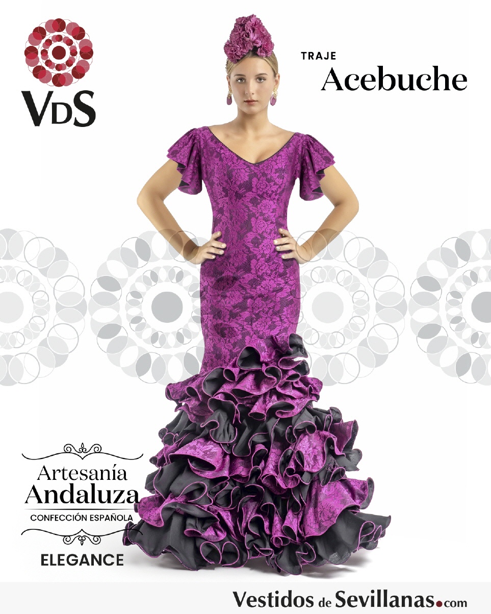 Traje Flamenca AZEBUCHE (el&aacute;stico)_3col