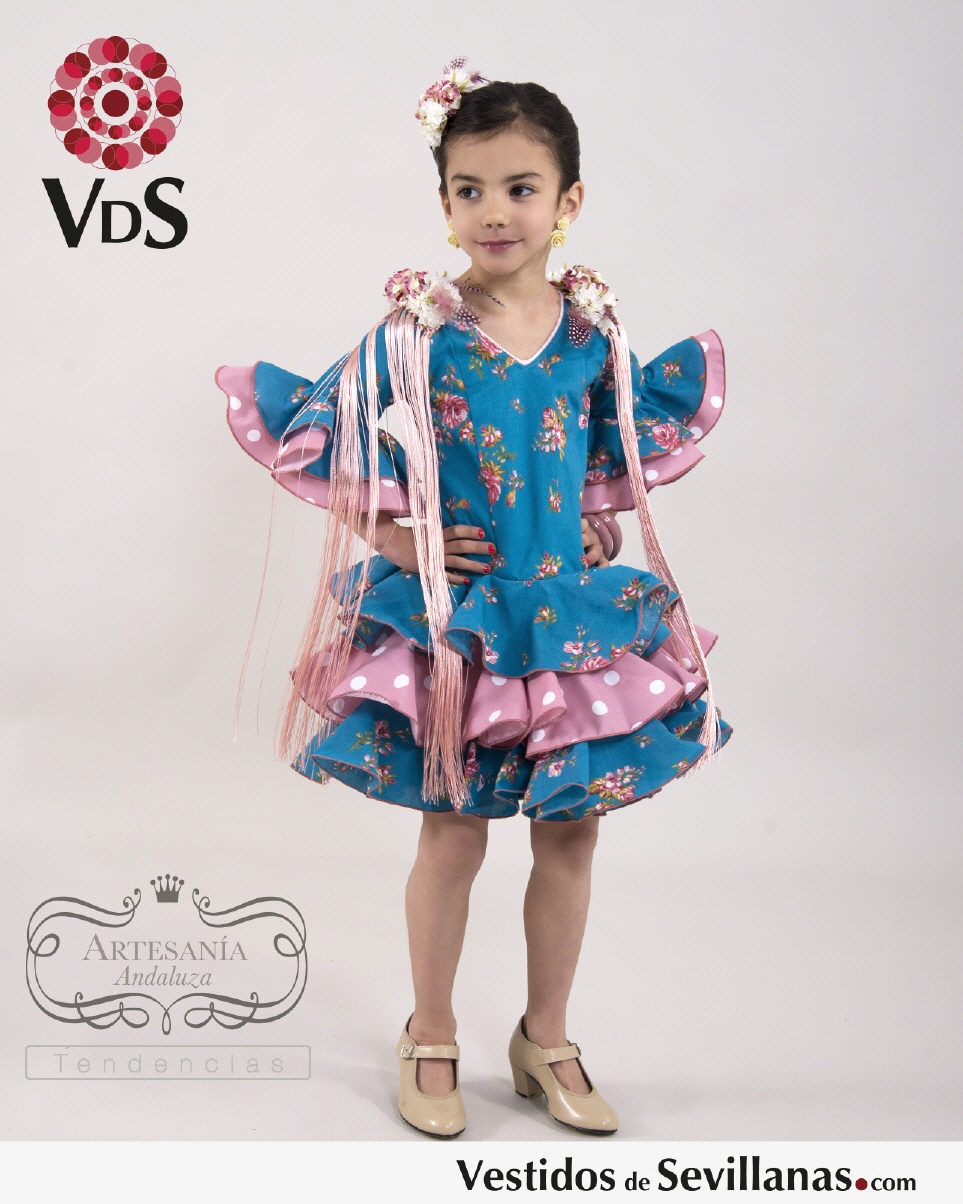 Traje Flamenca FERIA C/Manga (T.2)_3col