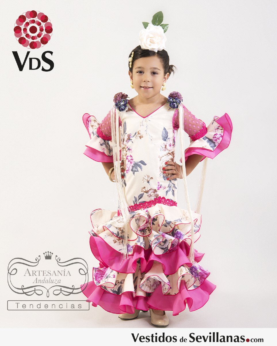 Traje de falmenca ni&ntilde;a plumeti