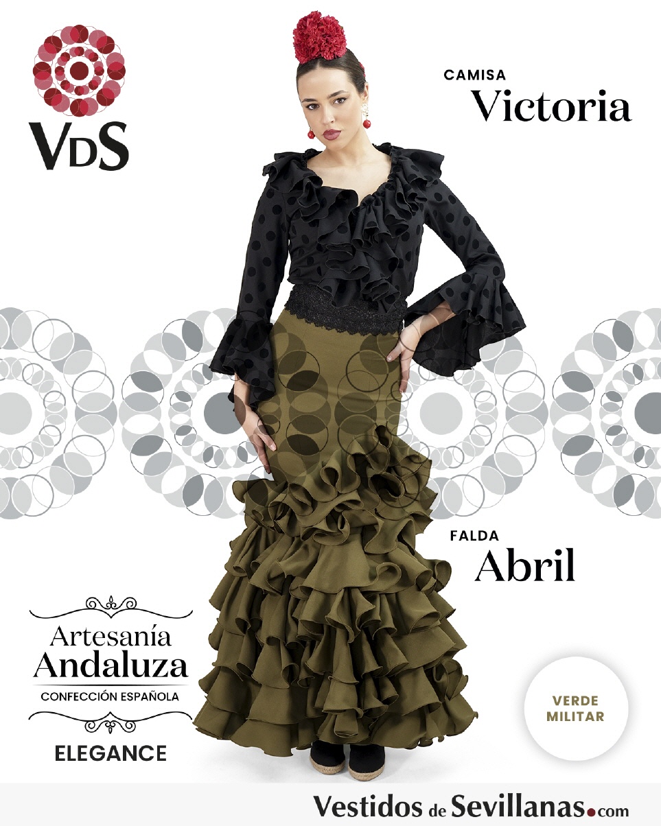 Falda larga ABRIL Strech (T.S)_3col