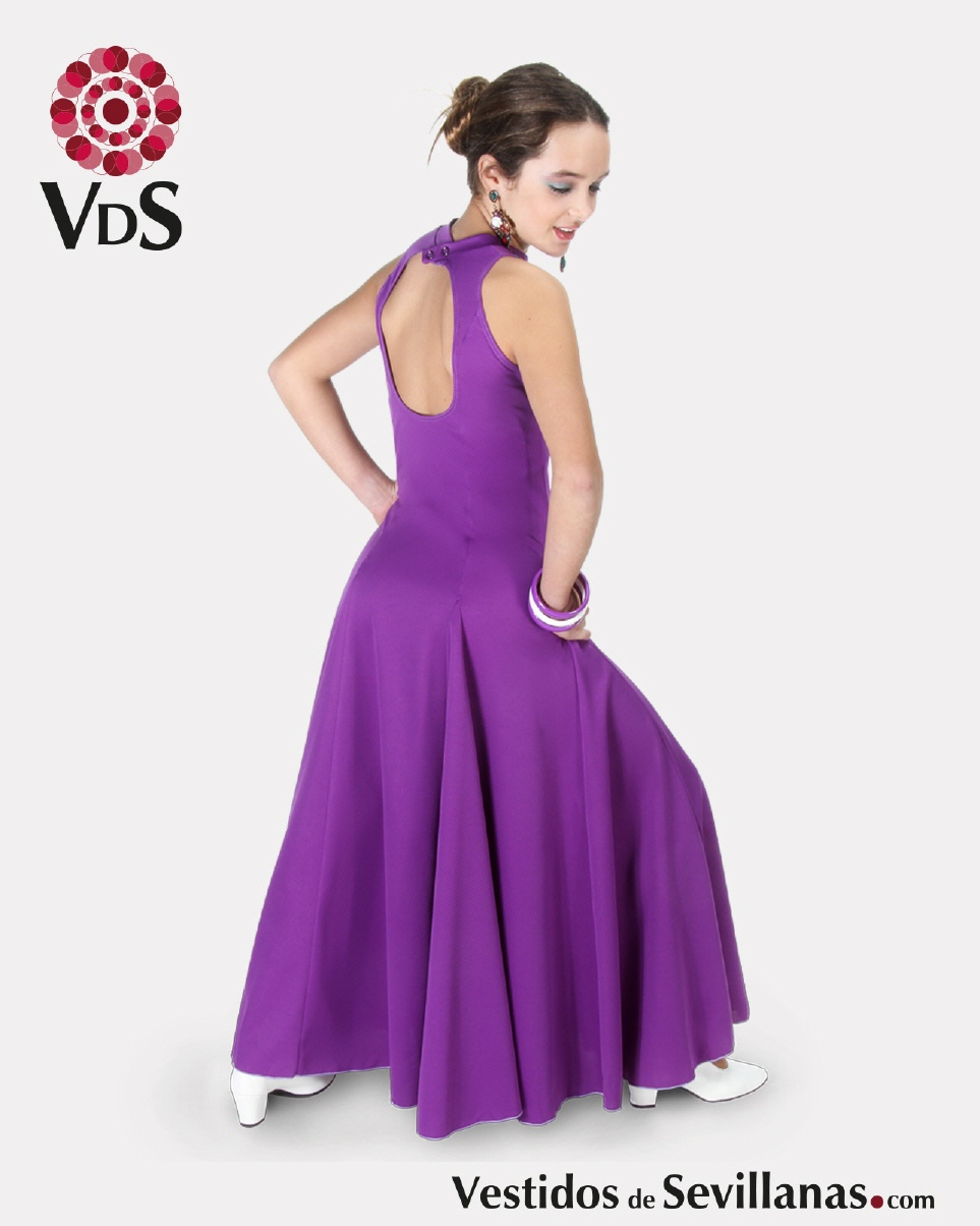 Traje de baile Ni&ntilde;a BARAS cuello Maho_3col