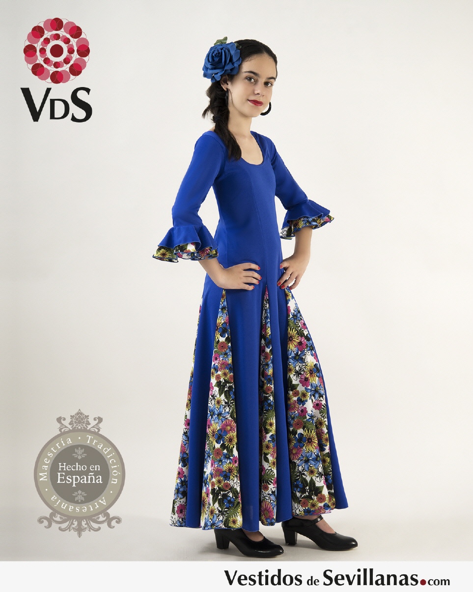 Traje de baile Ni&ntilde;a BARAS con Manga_3col